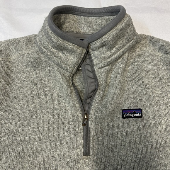 Patagonia Better Sweater Pullover Womens M Gray Fleece 1/4 Zip Pocket Outdoor - Picture 5 of 11